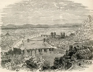 Lione, Francia, nel XIX secolo, da 